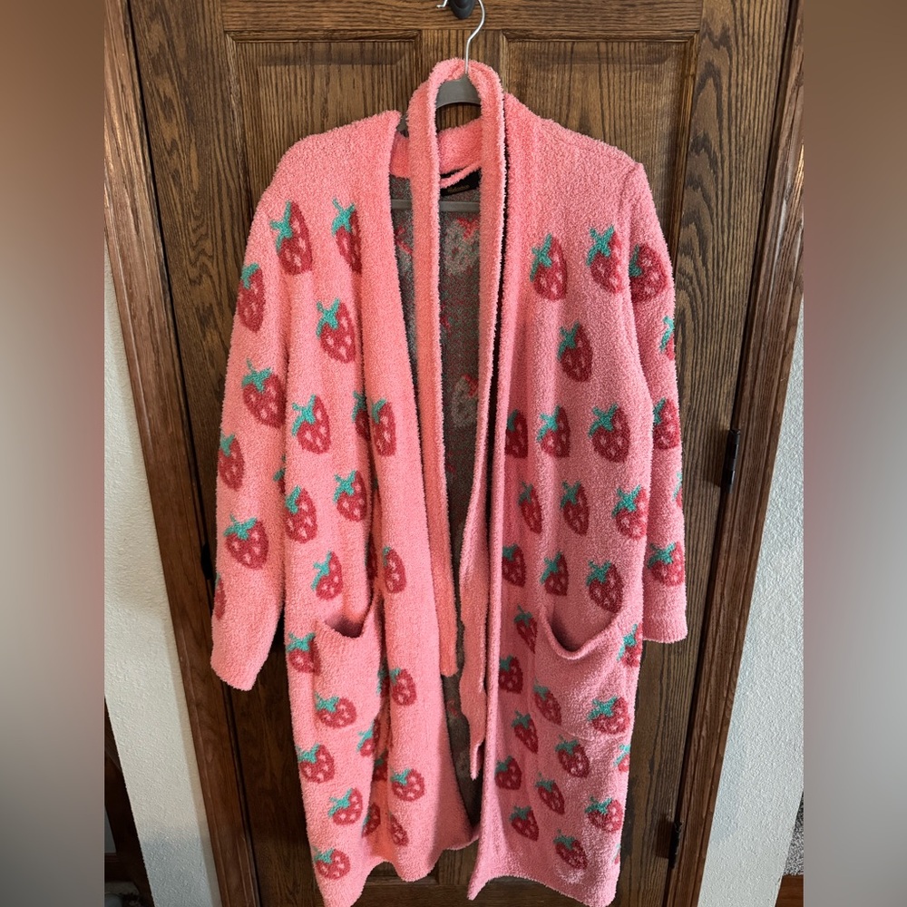 Styled Collection w/Madi Nelson Pink Strawberry Patterned Robe